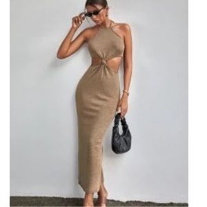 Knotted Maxi Dress with cutouts - Never Worn